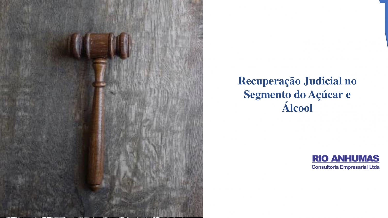 Artigo - Recuperação Judicial no Segmento do Açúcar  e Álcool